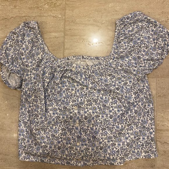 Floral square neck blouse - Picture 2 of 4